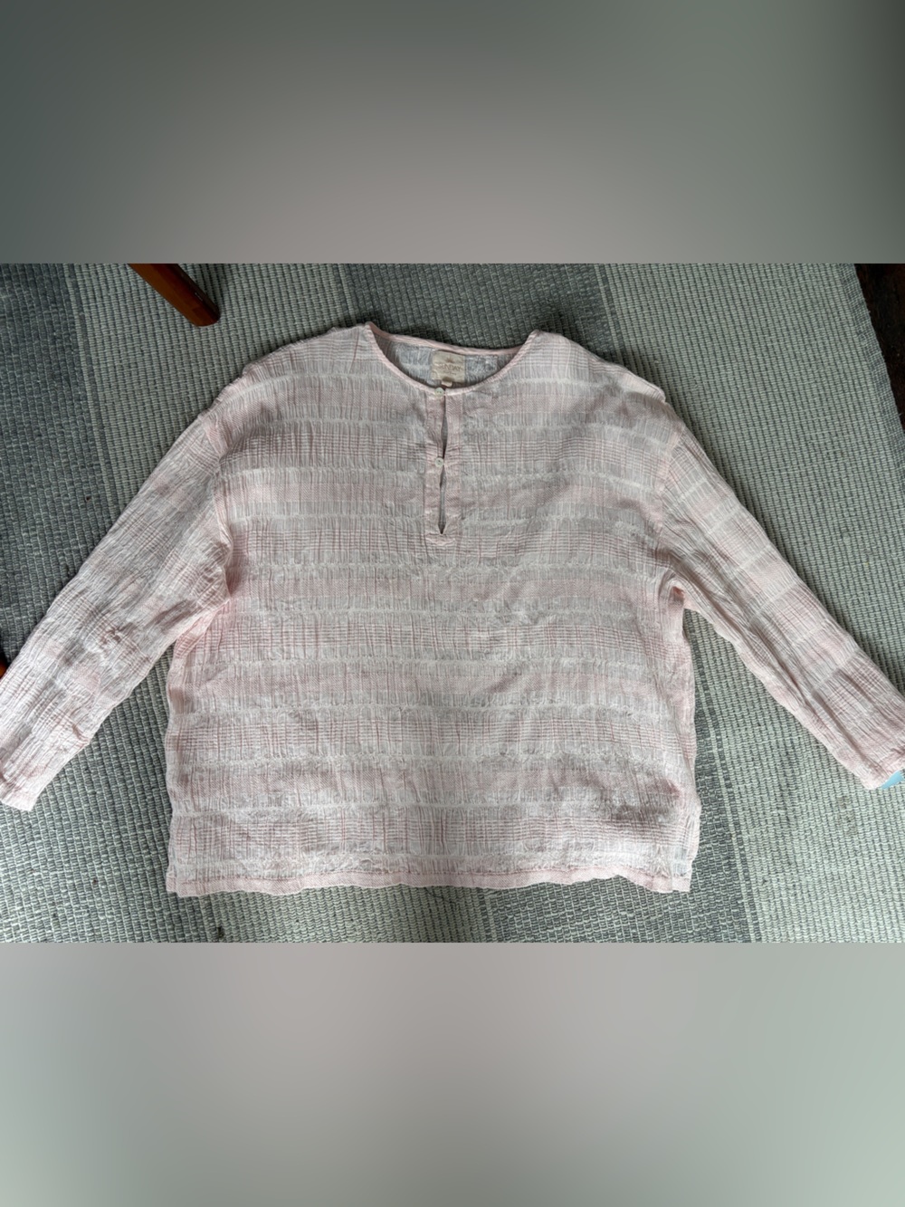 Sunday Saint Tropez pink long sleeve shirt